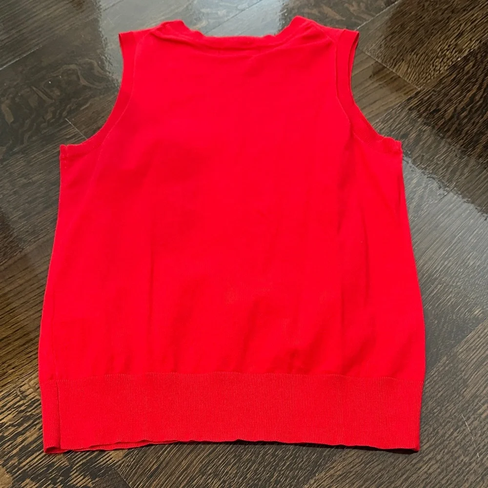 Banana Republic Bold Red Knit Tank - Picture 4 of 4